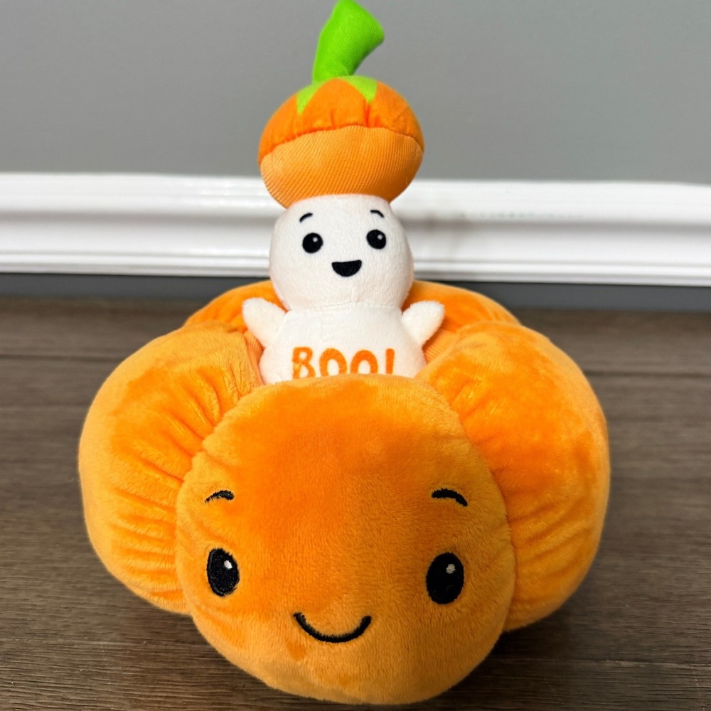 American Greetings Halloween Pumpkin‎ Peek-A-Boo Ghost Plush